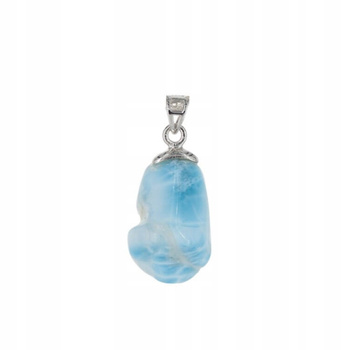 Zawieszka - larimar samorodek w srebrze