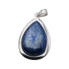 Zawieszka - kyanit łza i srebro rodowane