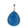 Zawieszka - Apatyt łza 26x21 mm w srebrze