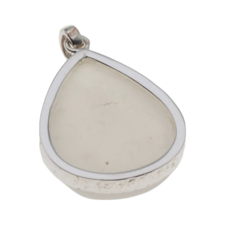 Zawieszka z Kamieniem Księżycowym w srebrze młotkowanym