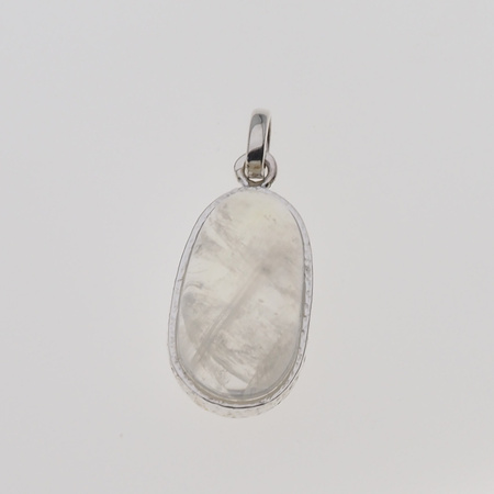 Zawieszka z Kamieniem Księżycowym w srebrze młotkowanym