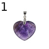 Zawieszka - Ametyst serce w srebrze