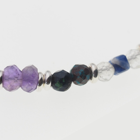 Bransoletka znak zodiaku strzelec - mix kamieni i srebro