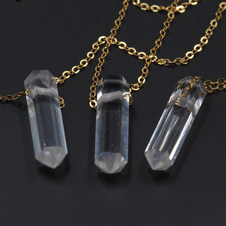 Naszyjnik - Kryształ Górski mały sopel na łańcuszku