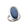 Pierścionek regulowany z owalnym Kyanitem w srebrze rodowanym.