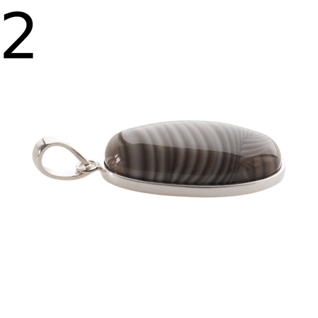 Zawieszka srebrna z Krzemieniem Pasiastym