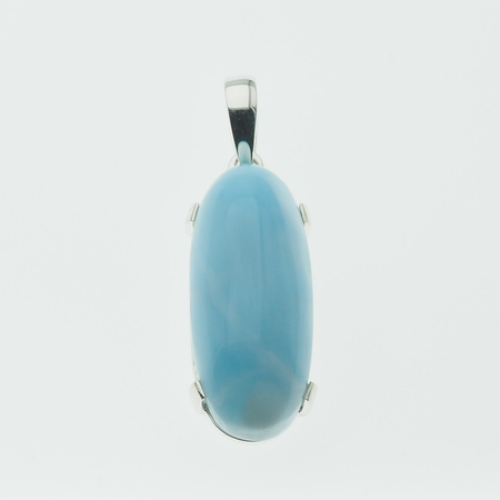 Zawieszka - larimar owalny 28x12mm w srebrze