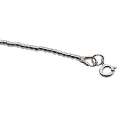 Bransoletka urodzeniowa styczeń - granat, srebrny hematyt i srebro