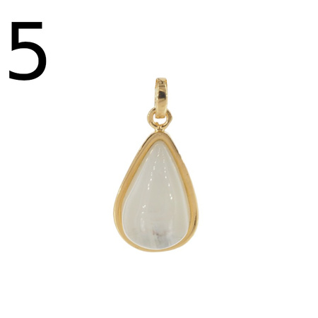 Zawieszka z Kamieniem Księżycowym w srebrze złoconym