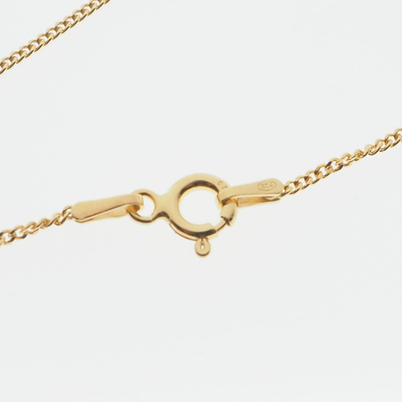 Naszyjnik - Turkus sopel w okuciu na łańcuszku złoconym