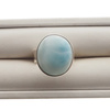 Pierścionek regulowany - owalny Larimar 19x16 w srebrze