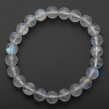 Bransoletka 18,5 cm - Kamień Księżycowy kulki