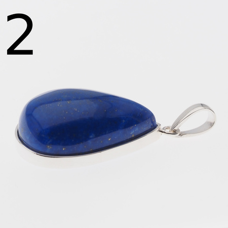 Zawieszka srebrna z Lapisem Lazuli - łza