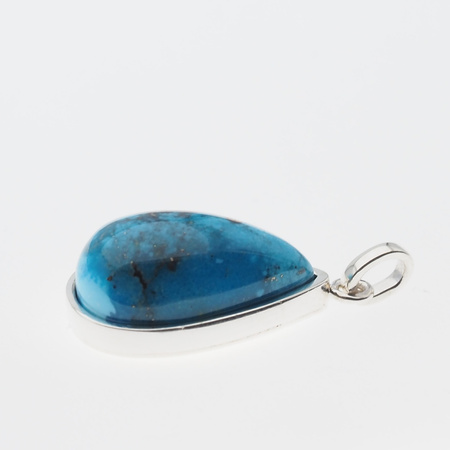 Zawieszka - Turkus łza 17x11mm w srebrze