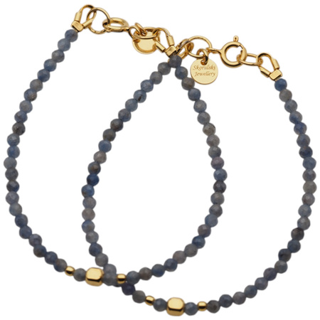 Bransoletka - Szafir fasetowane kulki 3mm