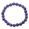 Bransoletka 19 cm - cięty Jadeit fioletowy kulki 8 mm