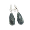 Kolczyki - Serafinit kropla w srebrze