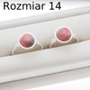 Pierścionek regulowany z okrągłym Rodochrozytem w srebrze młotkowanym