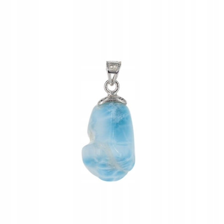 Zawieszka - larimar samorodek w srebrze