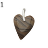 Zawieszka serce - Krzemień Pasiasty i srebro