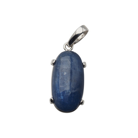 Zawieszka z kyanitem owalnym w srebrze rodowanym