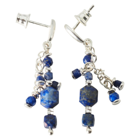 Kolczyki - Lapis Lazuli w srebrze