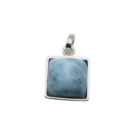 Zawieszka - larimar kwadrat w srebrze
