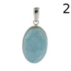 Zawieszka - larimar owalny w srebrze