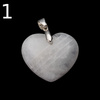 Zawieszka - Kamień Księżycowy serce w srebrze