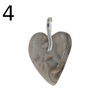 Zawieszka serce - Krzemień Pasiasty i srebro