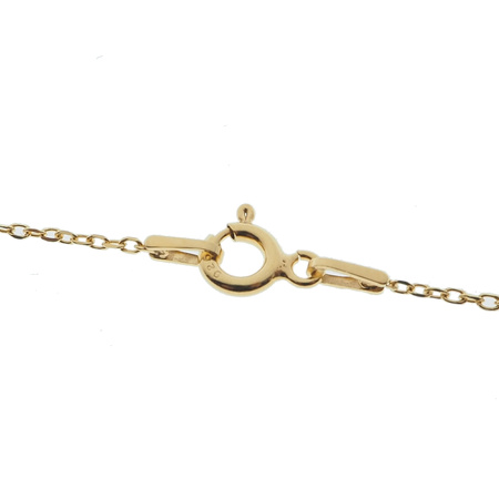 Naszyjnik - Obsydian złoty sopel na łańcuszku srebrnym złoconym