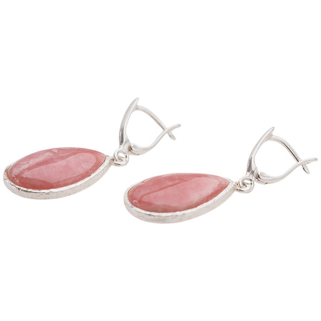 Kolczyki z Rodochrozytem w srebrze