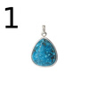 Zawieszka - Turkus łza w srebrze