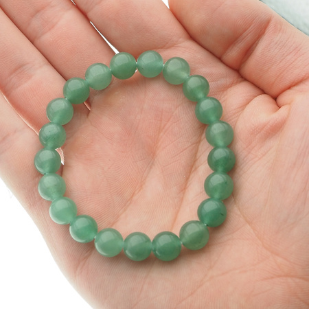 Bransoletka 18 cm – Awenturyn, kulki 8,5 mm, na gumce silikonowej