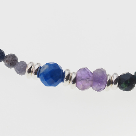 Bransoletka znak zodiaku strzelec - mix kamieni i srebro