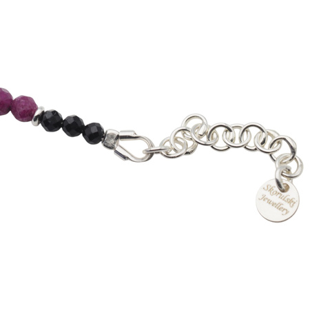 Bransoletka znak zodiaku baran - mix kamieni i srebro