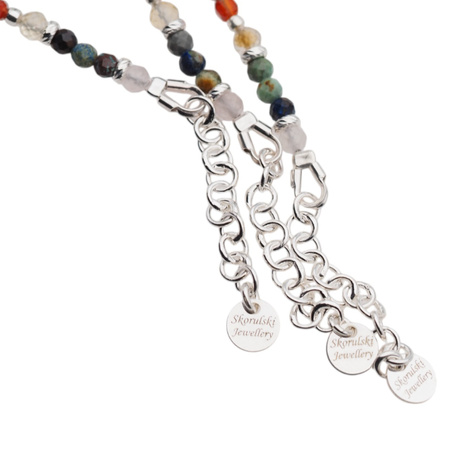 Bransoletka znak zodiaku byk - mix kamieni i srebro