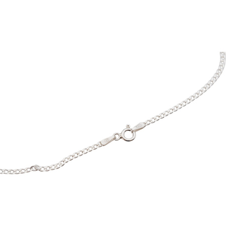 Naszyjnik srebrny z Lapisem Lazuli w kształcie prostokąta