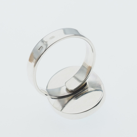 Pierścionek regulowany - owalny Larimar w srebrze