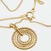 Naszyjnik z wisiorkiem w kształcie kółka - srebro złocone
