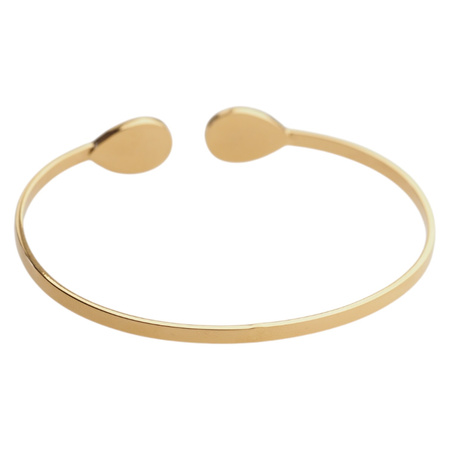 Bransoletka sztywna z Kyanitem w srebrze złoconym