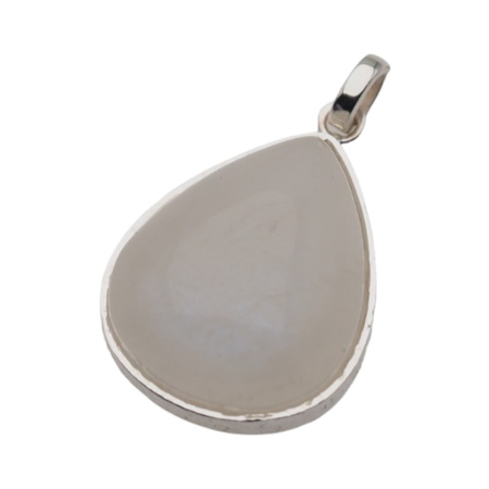 Zawieszka z Kamieniem Księżycowym w srebrze młotkowanym