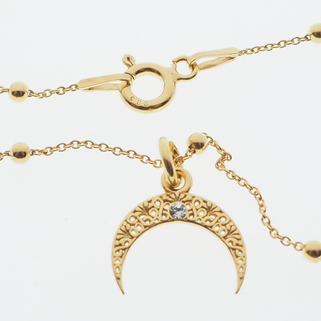 Naszyjnik z rogiem obfitości - srebro złocone