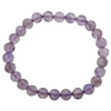 Bransoletka 18,5-19 cm na gumce - Ametyst fasetowane kulki 7mm