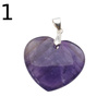 Zawieszka - Ametyst serce w srebrze