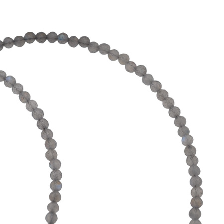 Naszyjnik z zawieszką - Labradoryt i srebro