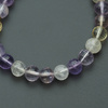 Bransoletka 17,5 cm na gumce - cięty Ametryn kulki 7mm