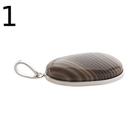 Zawieszka srebrna z Krzemieniem Pasiastym