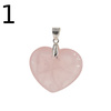 Zawieszka - Kwarc Różowy serce w srebrze