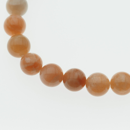 Bransoletka 19 cm na gumce - Kamień Słoneczny kulki 8 mm